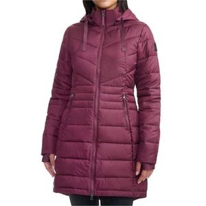 Lole Women's Hooded Puffer Jacket - Burgundy
